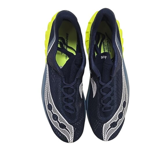 Saucony Men's Endorphin Pro 4 S20939-222 Elite Running Shoe Navy Citron Size 12M - Picture 7 of 8